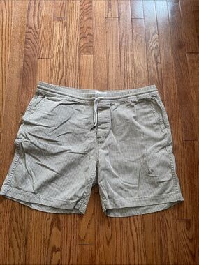 Taylor Stitch Organic Cotton Khaki Drawstring Shorts Men’s Sz XXL